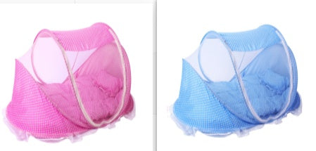 Foldable Baby Bed Net with Pillow - 2-Piece Set