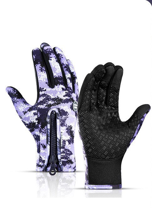 Waterproof Winter Touchscreen Motorcycle Gloves with Fleece