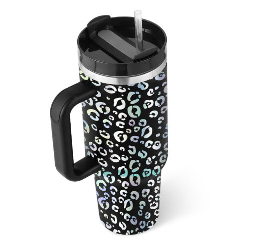 Insulated Tumbler with Handle & Straw - Spill-Proof Stainless Steel Coffee Mug with Lid - Perfect for Car, Gym, Office, Travel & Valentine’s Day Gift