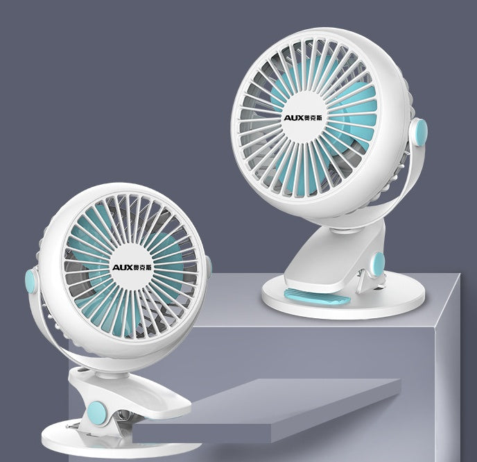 Portable Mini Desktop Fan - Silent, Cordless, Rechargeable Cooling