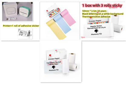 Portable Mini Thermal Label Printer - Bluetooth Photo Printer for Home, Students, and Price Tags