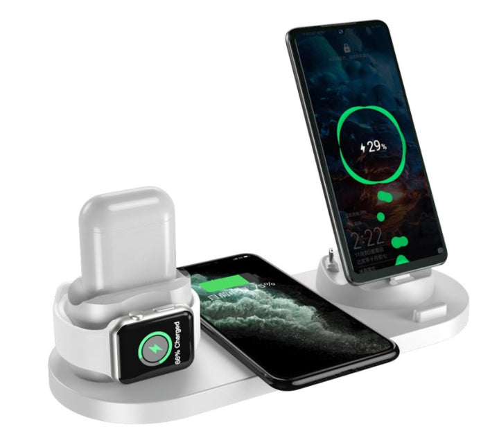 6-in-1 Wireless Charging Dock | Fast Charger for iPhone, Watch & More