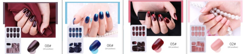 Reusable Stick-On Nails - Easy Application & Long-Lasting Wear