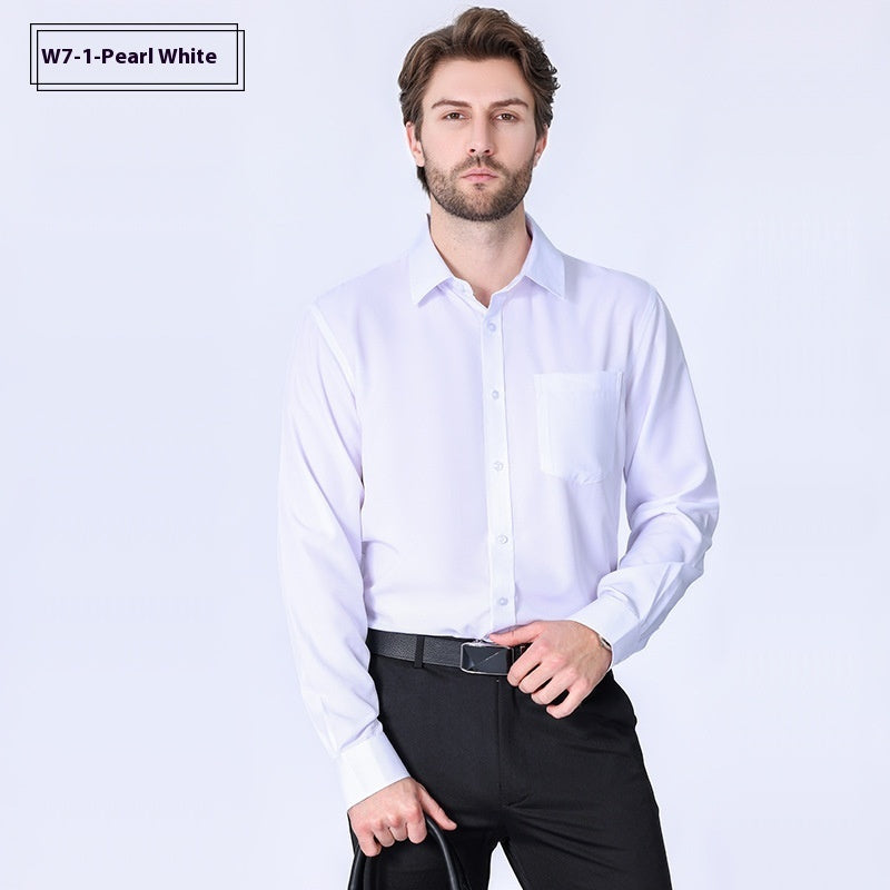 Men's Minimalist Non-Iron Stretch Long Sleeve Business Shirt