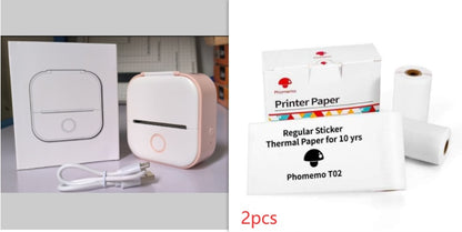 Portable Mini Thermal Label Printer - Bluetooth Photo Printer for Home, Students, and Price Tags