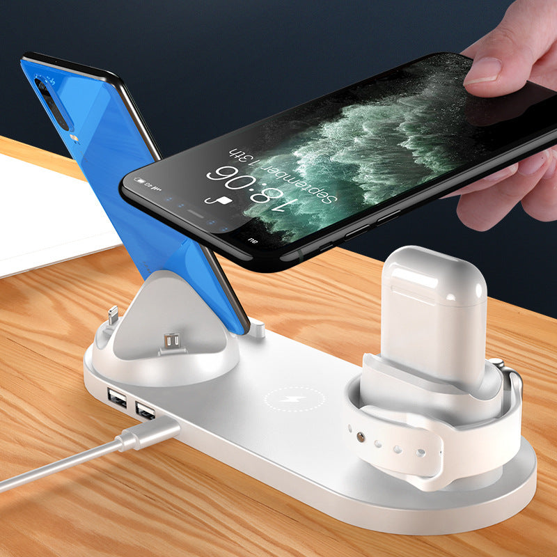 6-in-1 Wireless Charging Dock | Fast Charger for iPhone, Watch & More