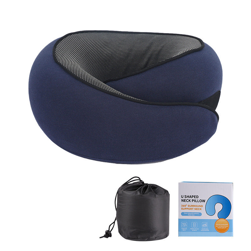 Memory Foam Travel Neck Pillow – Soft, Portable Comfort for Airplanes, Cars, and Offices