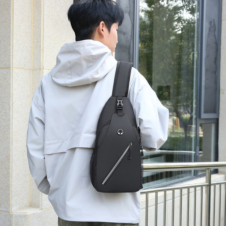 Men's Multifunctional Canvas Shoulder Crossbody Messenger Bag