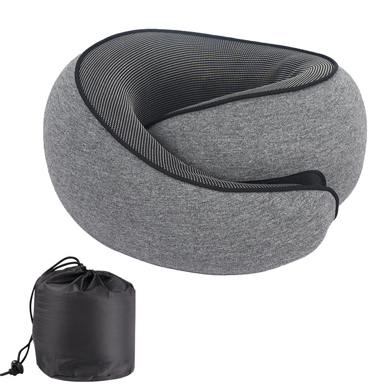 Memory Foam Travel Neck Pillow – Soft, Portable Comfort for Airplanes, Cars, and Offices