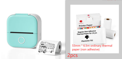 Portable Mini Thermal Label Printer - Bluetooth Photo Printer for Home, Students, and Price Tags