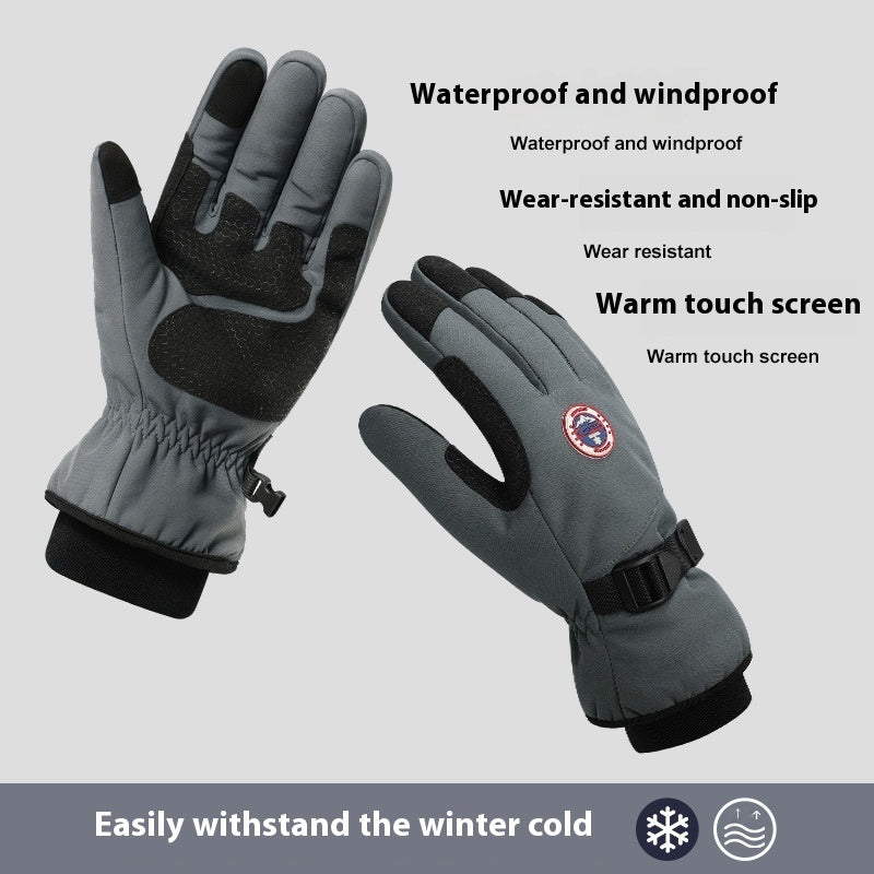 Winter Men's Warm Outdoor Gloves – Skiing, Sports & Riding Gear