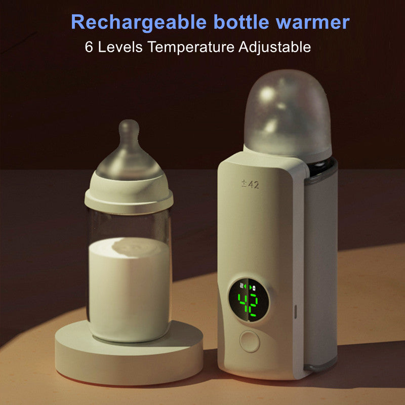 Portable Wireless USB Baby Bottle Warmer - Rechargeable & Insulated