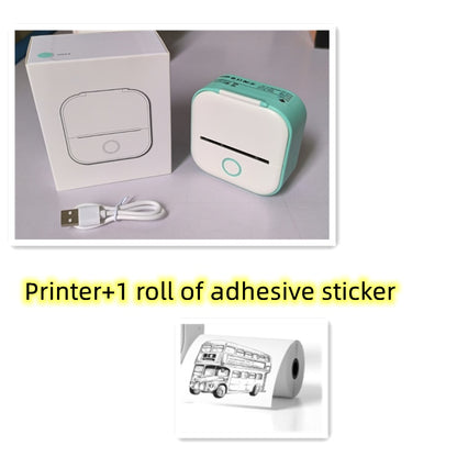 Portable Mini Thermal Label Printer - Bluetooth Photo Printer for Home, Students, and Price Tags