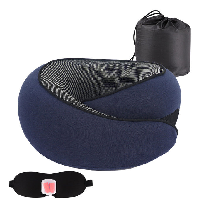 Memory Foam Travel Neck Pillow – Soft, Portable Comfort for Airplanes, Cars, and Offices