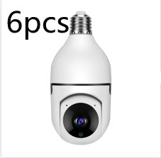 WiFi 1080P Bulb Camera - 4X Zoom, E27 Home Security Camera with 5G WiFi and Alarm Monitor