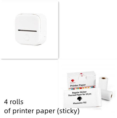 Portable Mini Thermal Label Printer - Bluetooth Photo Printer for Home, Students, and Price Tags