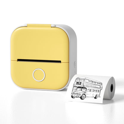 Portable Mini Thermal Label Printer - Bluetooth Photo Printer for Home, Students, and Price Tags