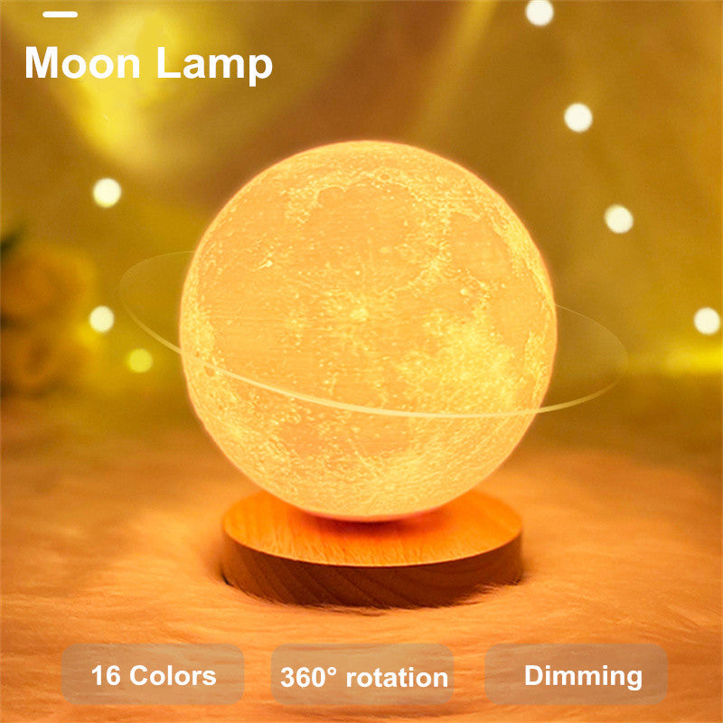 Bedroom Sleep Magnetic Rotating Moonlight Lamp