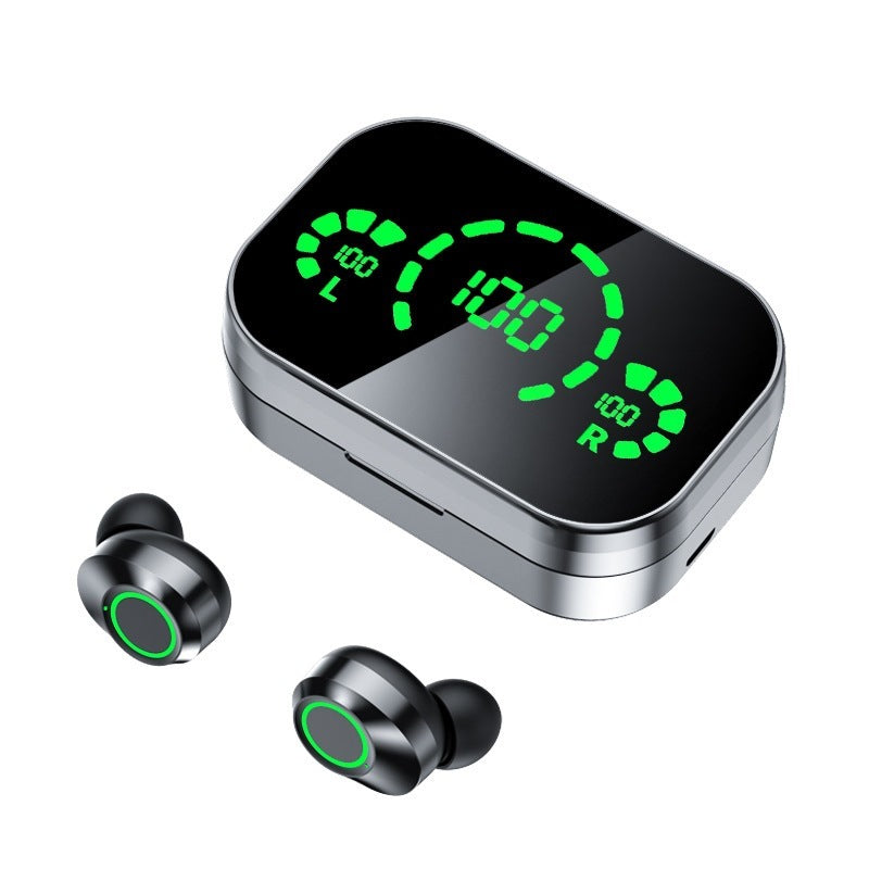 YD03 Wireless Bluetooth Headset - TWS with Large Screen Smart Digital Display and Breathing Light