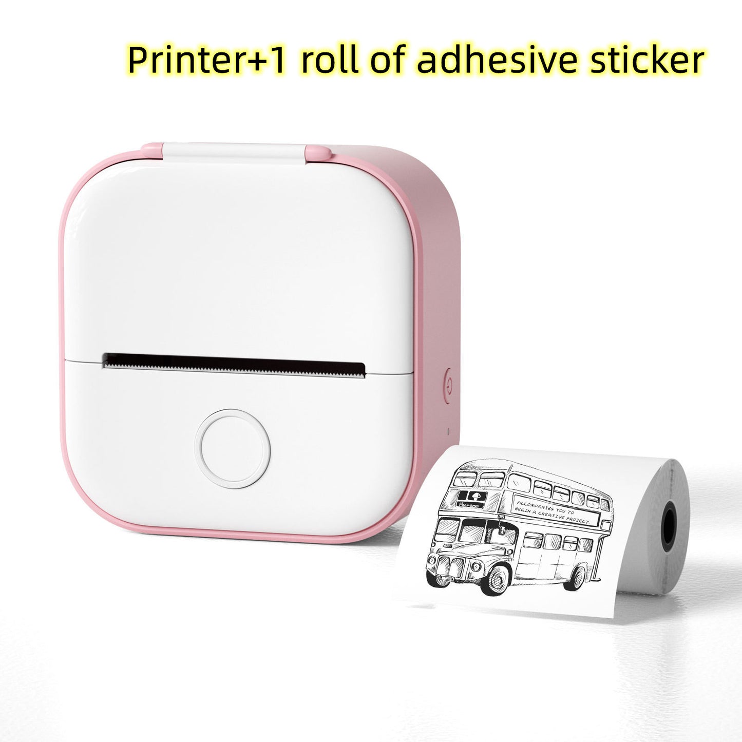 Portable Mini Thermal Label Printer - Bluetooth Photo Printer for Home, Students, and Price Tags