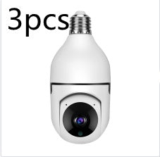 WiFi 1080P Bulb Camera - 4X Zoom, E27 Home Security Camera with 5G WiFi and Alarm Monitor