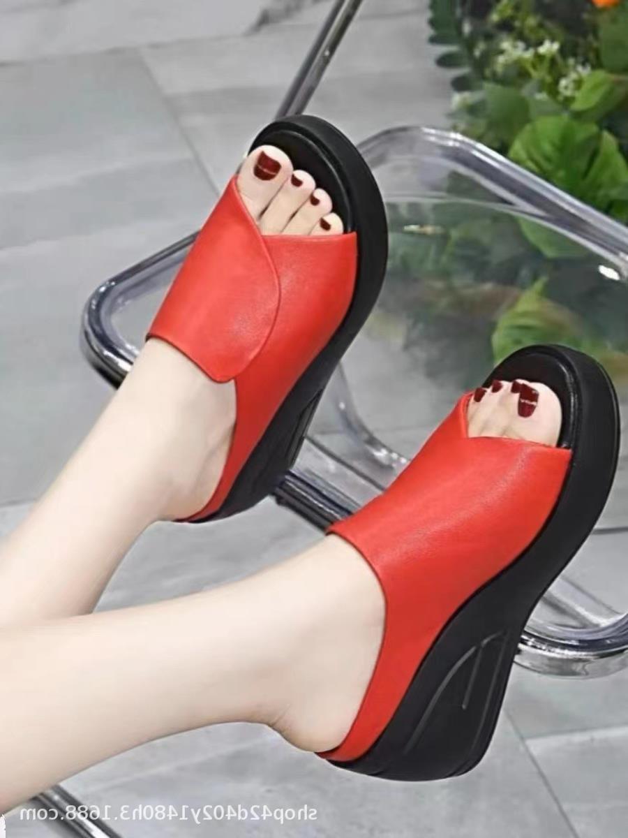 Summer Height Increasing Women's Sandals - Korean Fashion