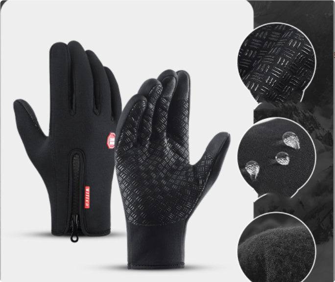 Waterproof Winter Touchscreen Motorcycle Gloves with Fleece