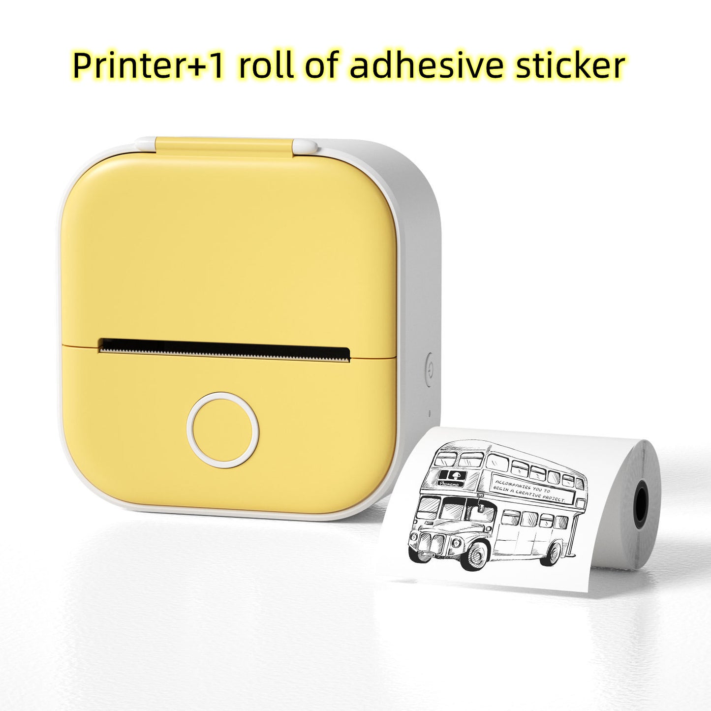 Portable Mini Thermal Label Printer - Bluetooth Photo Printer for Home, Students, and Price Tags