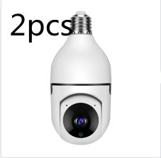 WiFi 1080P Bulb Camera - 4X Zoom, E27 Home Security Camera with 5G WiFi and Alarm Monitor