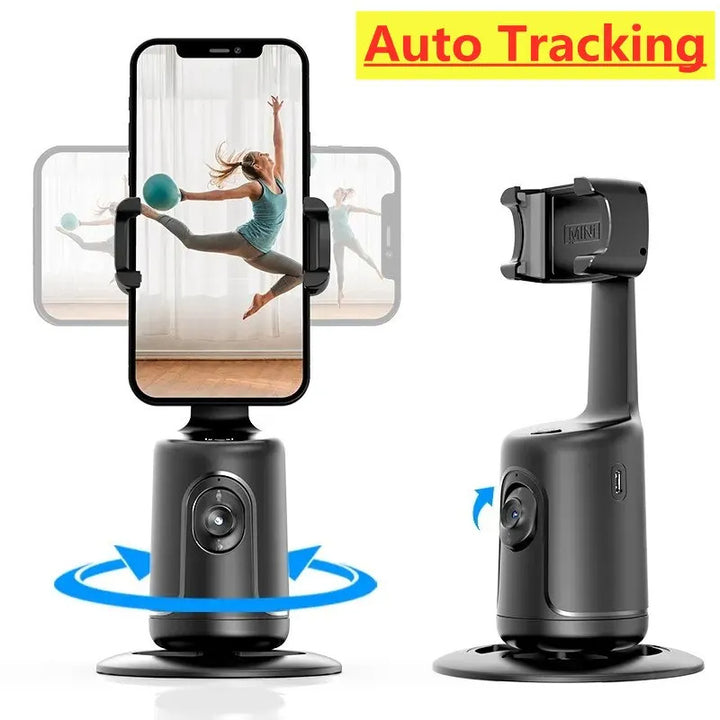 360° AI Auto Face Tracking Gimbal | Smart Phone Holder & Vlog Stabilizer