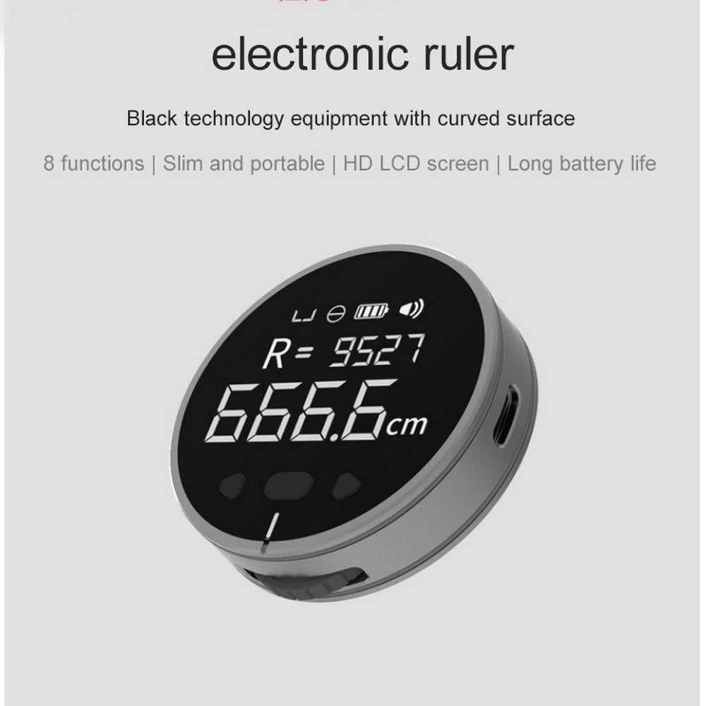 Electronic Measuring Ruler - Distance Measuring Instrument with High Definition LCD and High Precision