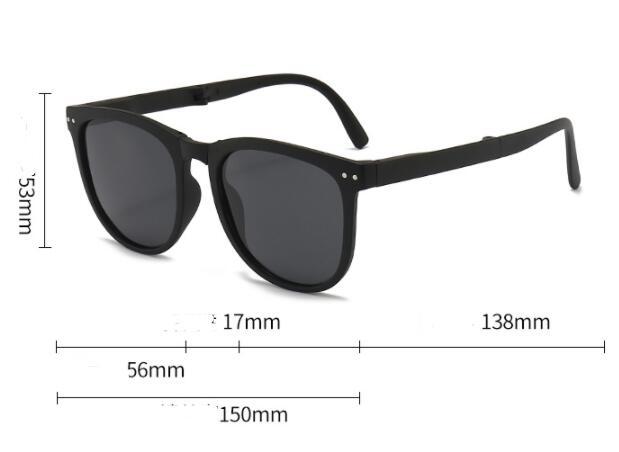 Trendy Foldable Sunglasses for Women - TR Polarized Folding Sun Glasses