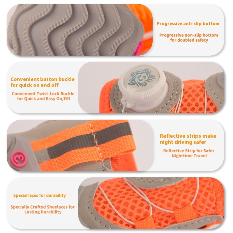 dog paw protection shoes progressive anti-slip bottom