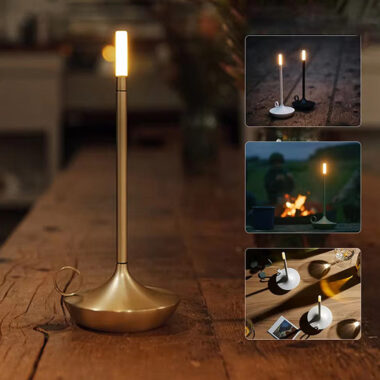 LED Candle Lamp – Touch Night Light for Desk, Table & Restaurant Ambiance