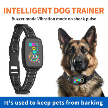 Trusted Online Store โ WARAN mart 18 Smart Anti Bark Dog Collar Rechargeable Waterproof No Bark Training Collar with AI Detection, Beep Vibration Shock Modes & LCD Display for Small Medium Large Dogs