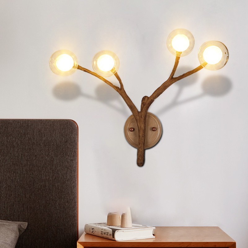 Nordic Tree Branch Wall Light – Scandinavian Wooden Glass LED Wall Lamp for Living Room, Bedroom & Hallway 1 Nordic Tree Branch Wall Light – Scandinavian Wooden Glass LED Wall Lamp for Living Room, Bedroom & Hallway